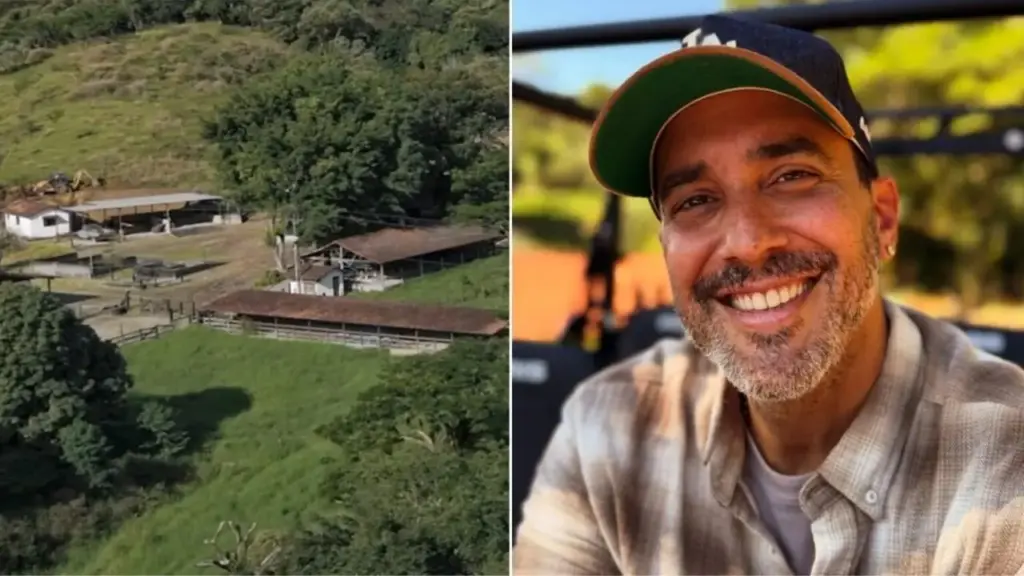 Após perder o pai aos 73 anos, André Marques encontrou a fazenda da família praticamente abandonada, encarou cerca de 1 ano de reformas e transformou o terreno cercado por montanhas em um refúgio para animais adotados, com horta, casa renovada e detalhes que revelam como o apresentador decidiu reconstruir muito mais do que paredes Após perder o pai aos 73 anos, André Marques encontrou a fazenda da família praticamente abandonada, encarou cerca de 1 ano de reformas e transformou o terreno cercado por montanhas em um refúgio para animais adotados, com horta, casa renovada e detalhes que revelam como o apresentador decidiu reconstruir muito mais do que paredes