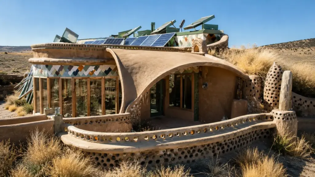 Casa feita de pneu velho, lata e garrafa pode manter 20 graus o ano inteiro sem ar condicionado nem aquecedor, com paredes de 70 centímetros de terra socada que funcionam como uma bateria térmica Casa feita de pneu velho, lata e garrafa pode manter 20 graus o ano inteiro sem ar condicionado nem aquecedor, com paredes de 70 centímetros de terra socada que funcionam como uma bateria térmica