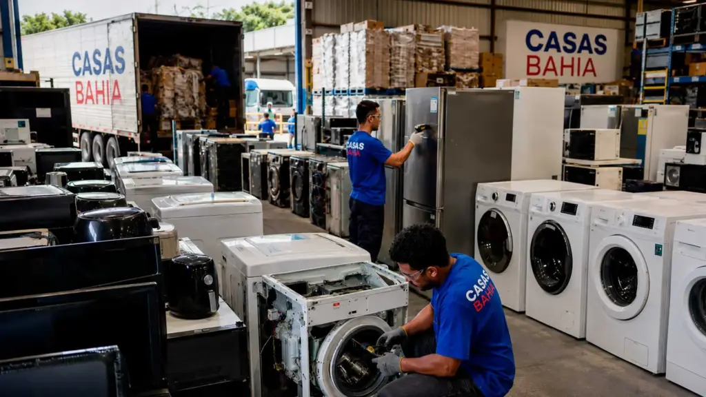 Casas Bahia recupera produtos que iriam para descarte, reaproveita 13,2 mil toneladas e evita R$ 255,6 milhões em perdas com economia circular Casas Bahia recupera produtos que iriam para descarte, reaproveita 13,2 mil toneladas e evita R$ 255,6 milhões em perdas com economia circular