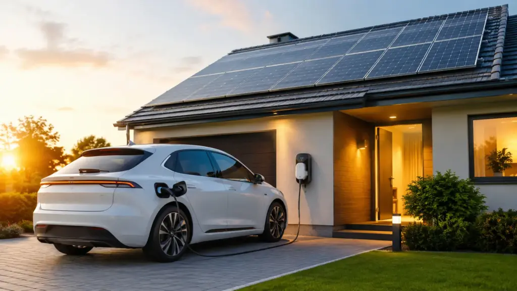 Painéis solares instalados em residências podem fornecer energia para carregar carros elétricos e diminuir o valor da fatura mensal, reunindo eficiência energética, redução de custos e um retorno financeiro que surpreende muitos consumidores