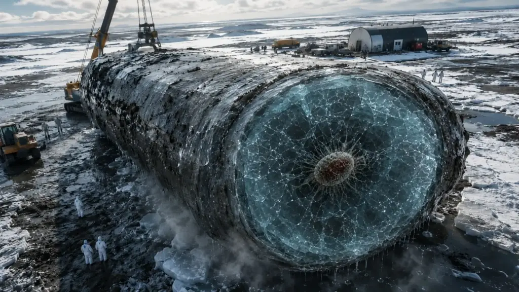 Cientistas descongelaram permafrost siberiano e reativaram um vírus gigante de 30 mil anos, o maior já descoberto, com 1,5 micrômetro, que continuava infeccioso e matou amebas em poucas horas no laboratório