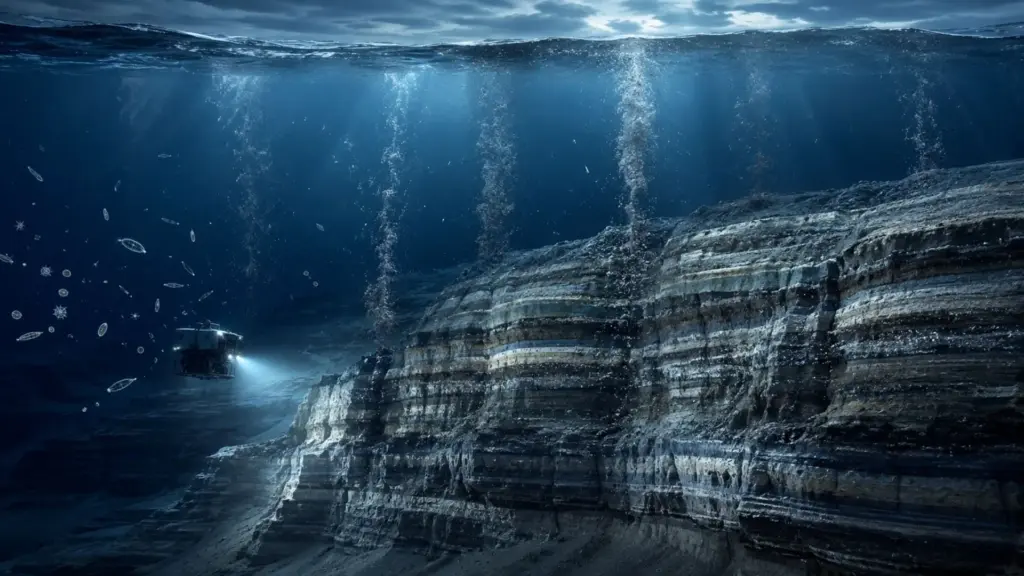 Cientistas finalmente rastrearam para onde foi o carbono que sumiu da atmosfera nos últimos 60 milhões de anos, e a resposta estava enterrada no fundo do mar, num ciclo que funcionava como um termostato natural do planeta