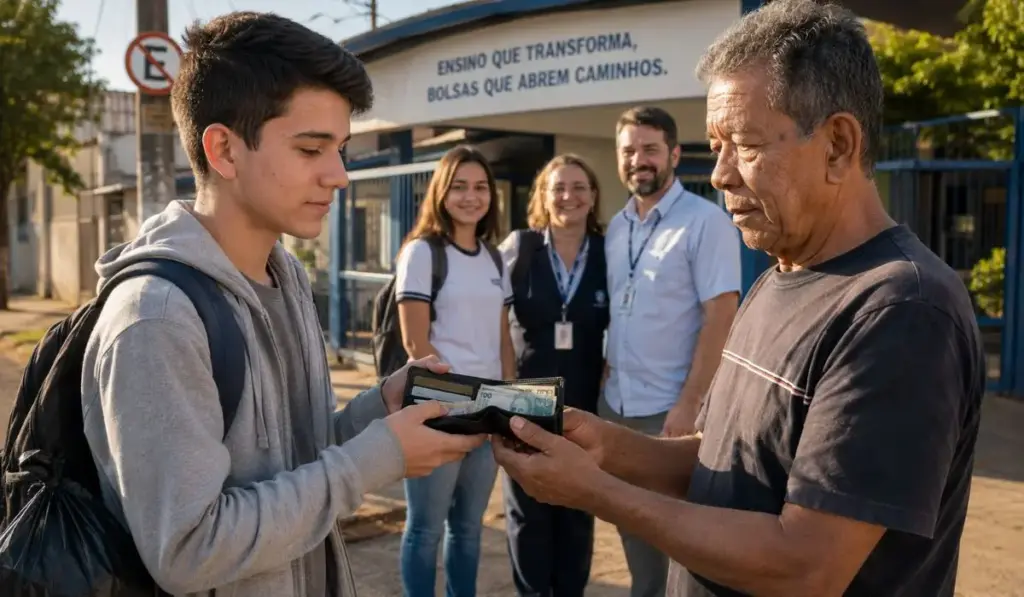Aos 16 anos, jovem brasileiro com os pais desempregados encontra carteira com R$ 1,6 mil a caminho da escola, devolve cada centavo a um pedreiro aposentado e transforma o gesto de honestidade em bolsas integrais para ele e a irmã estudarem de graça em colégio particular