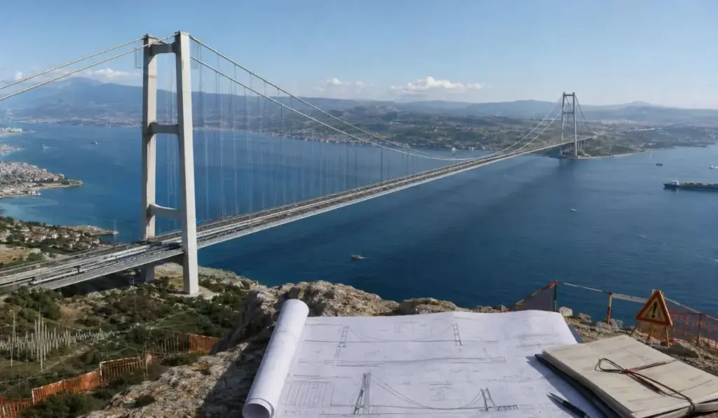 Itália quer erguer entre a Sicília e o continente a maior ponte suspensa do mundo, com torres gigantescas de 399 metros, 3,3 quilômetros de vão sem um único pilar no mar e espaço para carros e trens, mas terremotos, tribunais e impasses ambientais ainda mantêm o megaprojeto de € 13,5 bilhões preso no papel Itália quer erguer entre a Sicília e o continente a maior ponte suspensa do mundo, com torres gigantescas de 399 metros, 3,3 quilômetros de vão sem um único pilar no mar e espaço para carros e trens, mas terremotos, tribunais e impasses ambientais ainda mantêm o megaprojeto de € 13,5 bilhões preso no papel