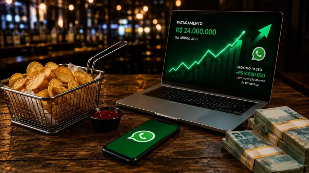 Ele começou vendendo batata de bar em bar às cinco da manhã e hoje dirige uma companhia que faturou R$ 24 milhões no ano passado, num caminho que agora inclui a compra de uma plataforma de WhatsApp para tentar somar mais R$ 8 milhões à receita