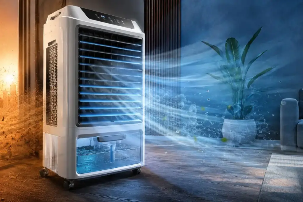 Fim do ventilador simples: Britânia surpreende com um climatizador cinco em um que ao mesmo tempo climatiza, umidifica, ventila, ioniza e filtra o ar de um cômodo Fim do ventilador simples: Britânia surpreende com um climatizador cinco em um que ao mesmo tempo climatiza, umidifica, ventila, ioniza e filtra o ar de um cômodo