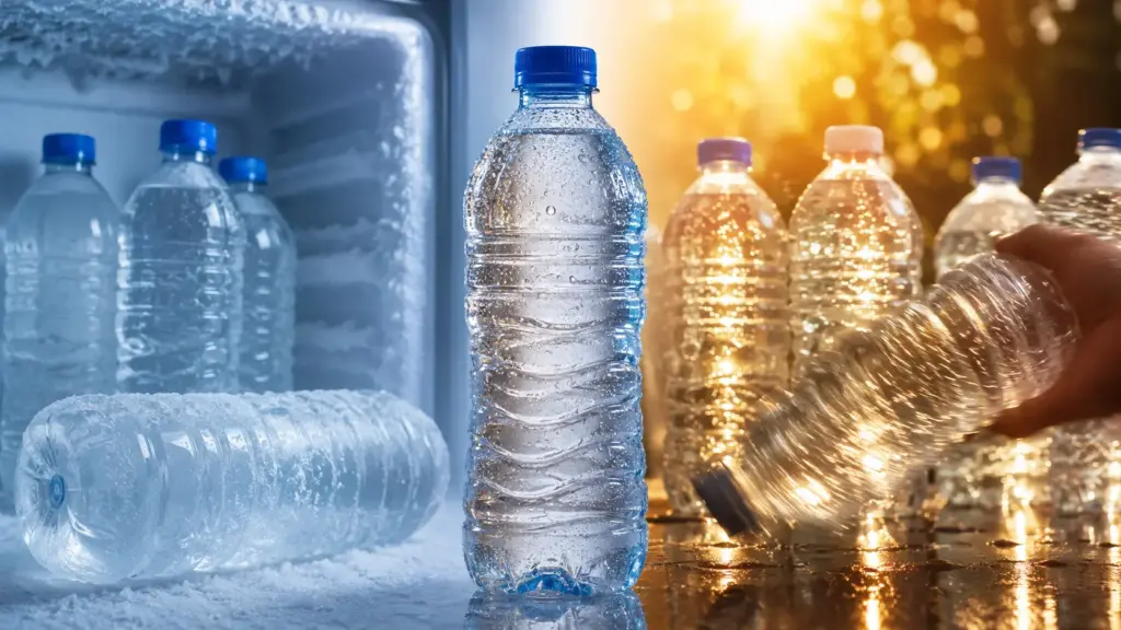 Garrafa PET deixada no calor, congelada ou sacudida pode liberar mais nano e microplásticos na água, aponta estudo com 8 marcas líderes e aumento de até 9,29 vezes em partículas sob calor e agitação Garrafa PET deixada no calor, congelada ou sacudida pode liberar mais nano e microplásticos na água, aponta estudo com 8 marcas líderes e aumento de até 9,29 vezes em partículas sob calor e agitação