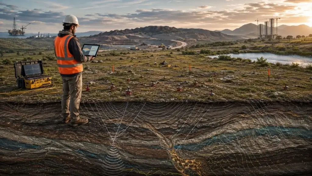 Geofísico enxerga estruturas a milhares de metros sob a terra sem abrir crateras, usa ondas sísmicas, gravidade, magnetismo e eletricidade para orientar petróleo, mineração, águas subterrâneas e obras, e tem salário médio de R$ 16,9 mil, com teto de R$ 33,8 mil por mês em 2026