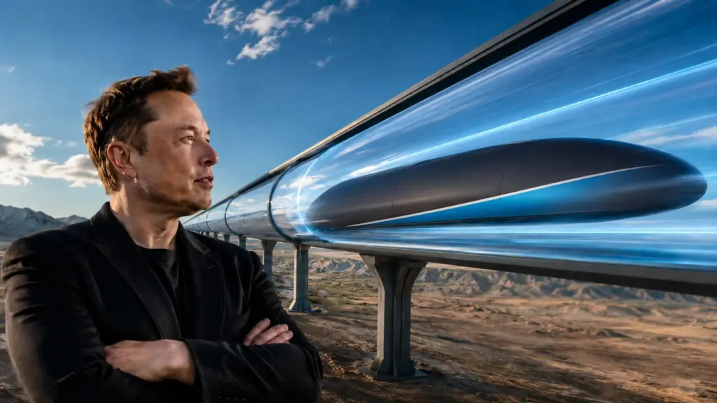 O que aconteceu com o Hyperloop: o sistema de cápsulas em tubos de baixa pressão popularizado por Elon Musk prometia viajar a quase 1.220 km/h, teve protótipo testado a quase 387 km/h no deserto de Nevada e viu a Hyperloop One fechar após captar mais de US$ 450 milhões para reinventar o transporte terrestre