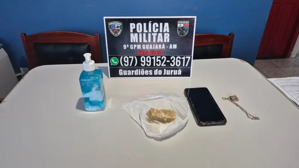 Policiais do 9° GPM fecham o cerco e frustra esquema de tráfico entre Cruzeiro do Sul e Guajará com prisão de dois traficantes