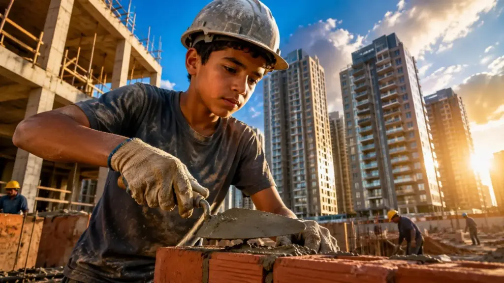 Aos 14 anos ele era servente de pedreiro, abriu o primeiro escritório de engenharia dentro da casa dos pais, trabalhou até 18 horas por dia e transformou poucos recursos em uma construtora de 40 anos que já entregou mais de 1.200 apartamentos