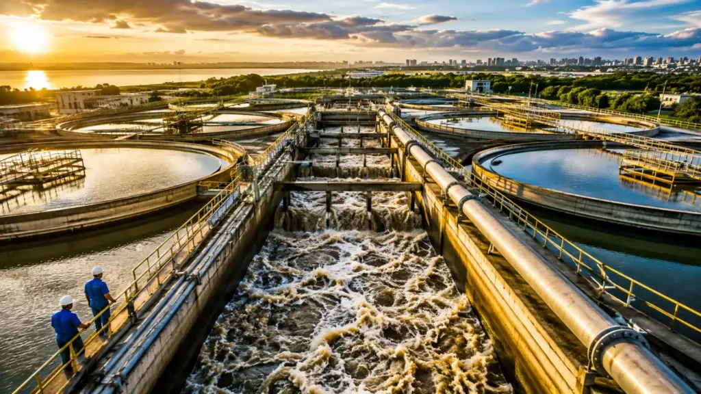 Cidade brasileira “engole” até 355,5 milhões de litros de esgoto por dia: uma megaplanta para 760 mil pessoas removeu 9.124 toneladas de resíduos só em 2021 e devolve o efluente tratado ao Guaíba Cidade brasileira “engole” até 355,5 milhões de litros de esgoto por dia: uma megaplanta para 760 mil pessoas removeu 9.124 toneladas de resíduos só em 2021 e devolve o efluente tratado ao Guaíba