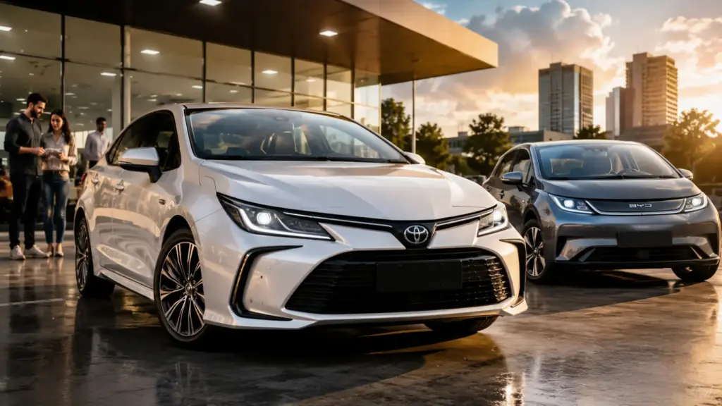 Carro mais vendido do mundo, Toyota Corolla surpreende ao receber corte histórico no preço, encostar em rival da BYD e colocar versão híbrida de 122 cv em uma faixa que poucos esperavam
