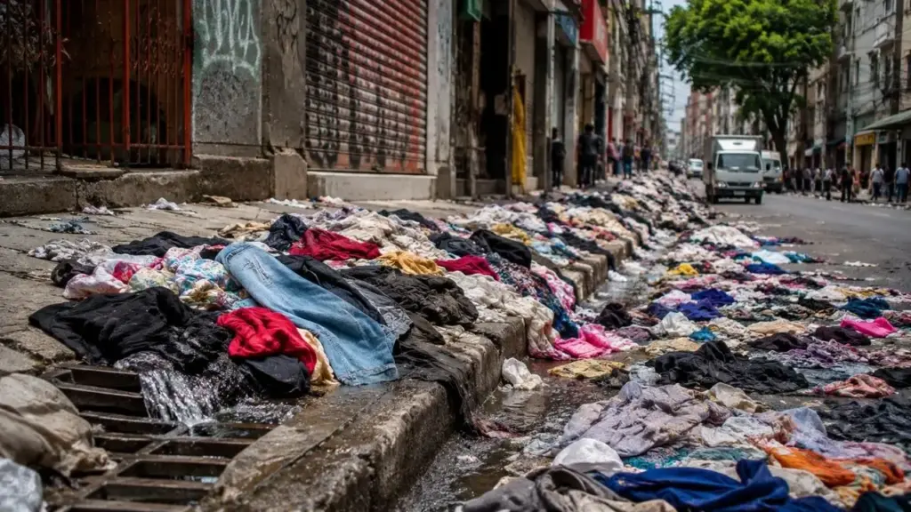 São Paulo inaugurou em 2025 no Brás o primeiro ecoponto têxtil do país, aberto 24 horas e preparado para receber 300 toneladas de roupas, cobertores e retalhos por mês, transformando resíduos descartados irregularmente em combustível para fornos industriais e ajudando a reduzir enchentes e poluição