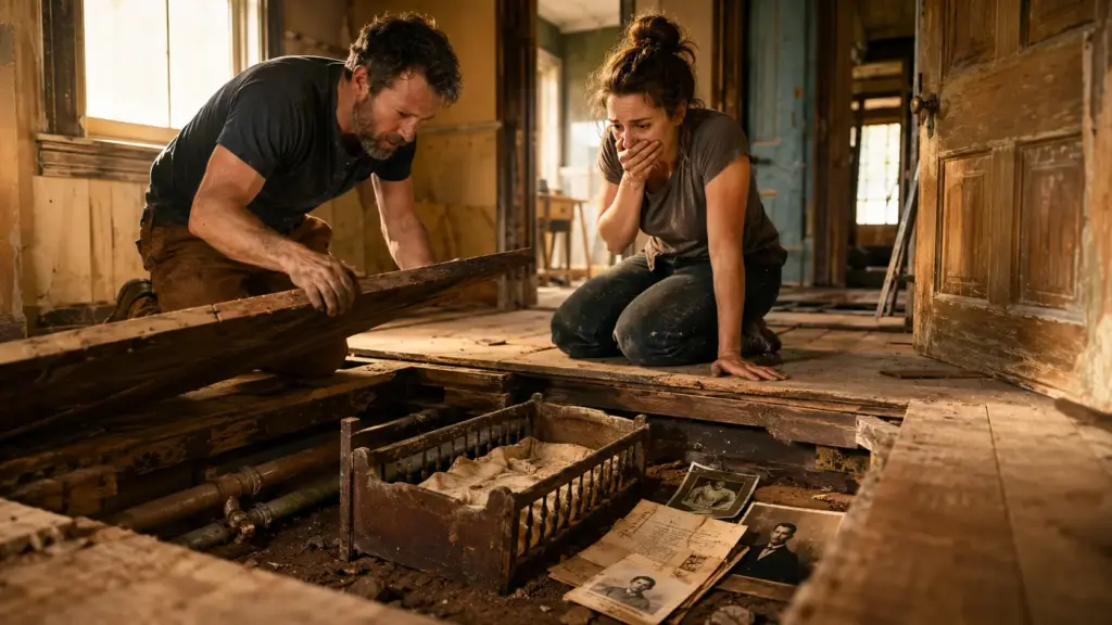 Casal compra sem financiamento uma casa familiar construída em 1834 e, ao iniciar a reforma, encontra vigas comprometidas, piso rebaixado, encanamento antigo e um berço usado pelo trisavô escondido entre lembranças de quase 200 anos Casal compra sem financiamento uma casa familiar construída em 1834 e, ao iniciar a reforma, encontra vigas comprometidas, piso rebaixado, encanamento antigo e um berço usado pelo trisavô escondido entre lembranças de quase 200 anos