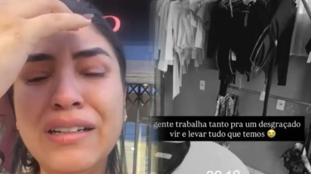 Empresária desabafa em lágrimas após loja ser furtada no bairro Bosque
