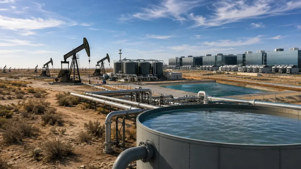 Bilionário transforma água residual do petróleo em aposta de US$ 7,5 bilhões para atrair gigantescos data centers de IA ao deserto do Texas