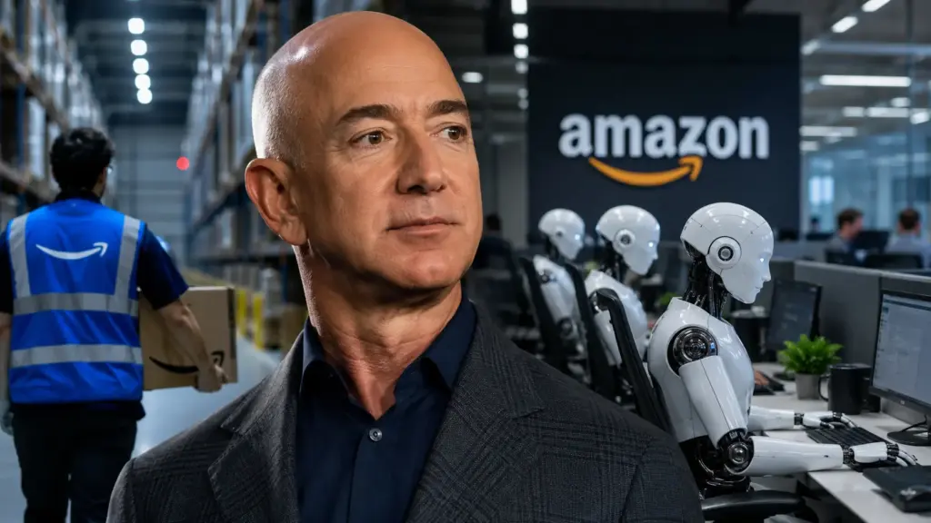 Amazon demitiu 30 mil pessoas de cargos corporativos, admite que a inteligência artificial vai reduzir, mas Jeff Bezos afirma que o verdadeiro problema será a falta de trabalhadores, não o desemprego Amazon demitiu 30 mil pessoas de cargos corporativos, admite que a inteligência artificial vai reduzir, mas Jeff Bezos afirma que o verdadeiro problema será a falta de trabalhadores, não o desemprego