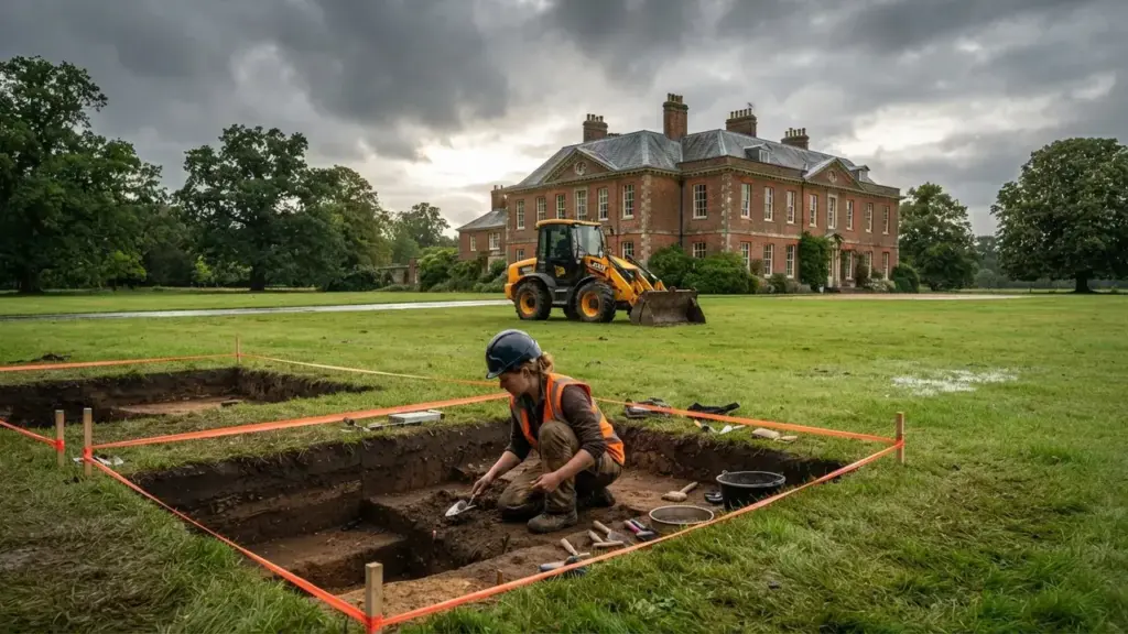 A irmã de Kate Middleton comprou uma propriedade de 15 milhões de libras e planejou construir estábulos novos e uma estufa, mas a obra parou quando o parecer técnico apontou que o terreno pode guardar vestígios pré-históricos ainda não identificados