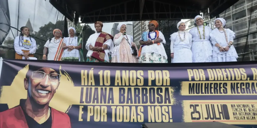 Homenagem a Luana Barbosa marca a 11ª Marcha das Mulheres Negras em SP Homenagem a Luana Barbosa marca a 11ª Marcha das Mulheres Negras em SP