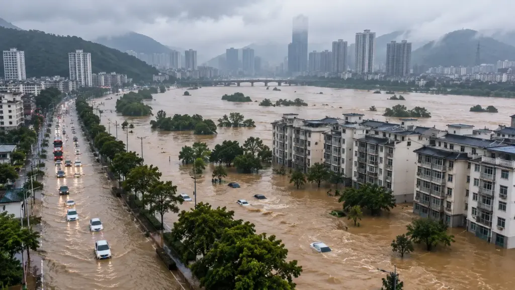 Enquanto a China tenta conter os impactos de tufões e enchentes, uma onda de vídeos falsos produzidos por inteligência artificial se espalha rapidamente, gera pânico, dificulta o trabalho das autoridades e expõe um novo risco das tecnologias de IA para situações de desastre