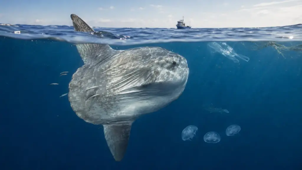 Chamado de “peixe mais inútil do oceano”, gigante de duas toneladas não tem cauda convencional, parece nadar sem pressa e sobrevive de um jeito surpreendente