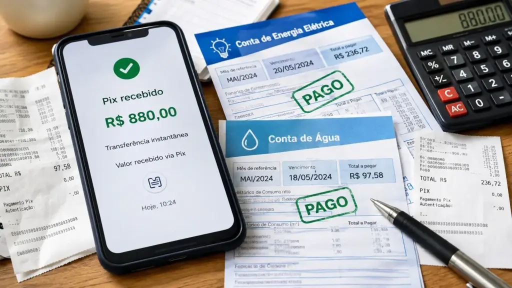 Homem recebe Pix errado de R$ 880, pula de alegria, paga contas de luz e água, descobre engano, devolve valor 10 dias depois e acaba absolvido pela Justiça