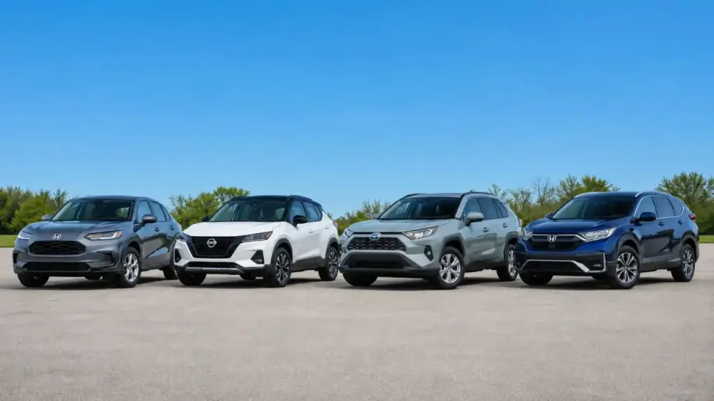 4 SUVs japoneses usados a partir de R$ 72 mil para comprar em 2026: HR-V EXL aposta no custo-benefício, Kicks Exclusive oferece câmeras 360°, RAV4 Hybrid alcança até 1.000 km de autonomia e CR-V Touring entrega 190 cv e porta-malas de 522 litros 4 SUVs japoneses usados a partir de R$ 72 mil para comprar em 2026: HR-V EXL aposta no custo-benefício, Kicks Exclusive oferece câmeras 360°, RAV4 Hybrid alcança até 1.000 km de autonomia e CR-V Touring entrega 190 cv e porta-malas de 522 litros