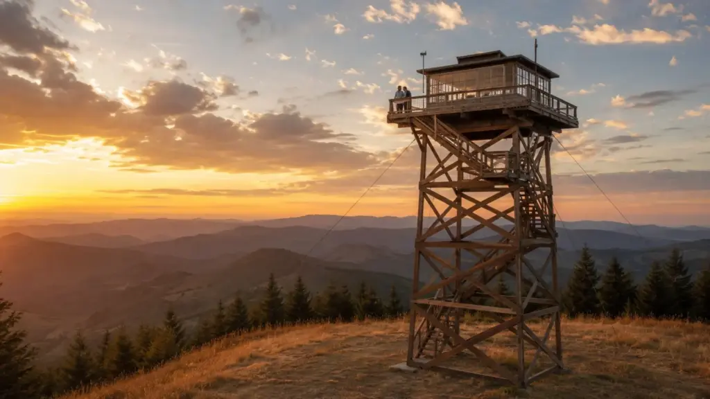 Casal abandona empregos para viver em propriedade isolada, transforma torre de incêndio de 12 metros em hospedagem sem internet e vê reservas desaparecerem em minutos por US$ 257 diários