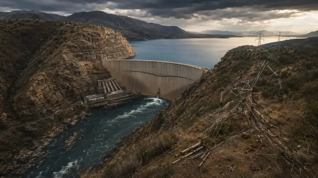 Moçambique fechou o rio Zambeze com duas comportas de 220 toneladas, ergueu uma barragem de 171 metros, escondeu cinco turbinas na rocha e enviou energia por 1.414 quilômetros até a guerra destruir a ligação Moçambique fechou o rio Zambeze com duas comportas de 220 toneladas, ergueu uma barragem de 171 metros, escondeu cinco turbinas na rocha e enviou energia por 1.414 quilômetros até a guerra destruir a ligação