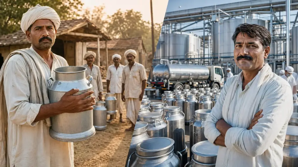 Pequenos produtores se recusaram a entregar leite aos intermediários em 1946, formaram duas cooperativas rurais com 247 litros e construíram uma rede com 18.600 unidades