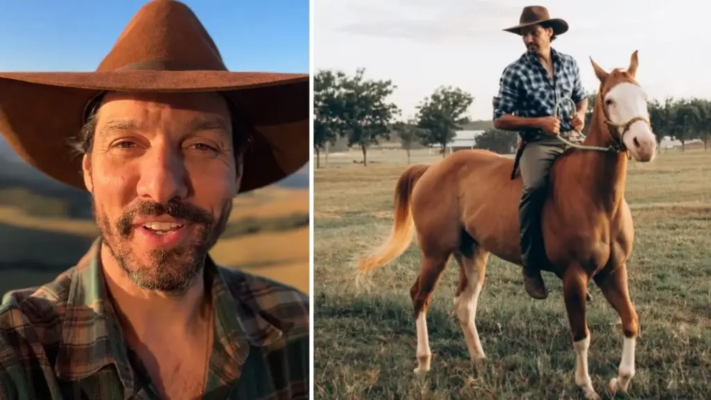 Antes de virar Tibério em Pantanal, Guito trabalhava como executivo no agronegócio, percebeu que a vida em São Paulo o afastava da rotina que queria, pediu demissão e voltou para Minas Gerais, onde passou a viver entre música, campo e um negócio de maturação e venda de queijos artesanais da Canastra Antes de virar Tibério em Pantanal, Guito trabalhava como executivo no agronegócio, percebeu que a vida em São Paulo o afastava da rotina que queria, pediu demissão e voltou para Minas Gerais, onde passou a viver entre música, campo e um negócio de maturação e venda de queijos artesanais da Canastra