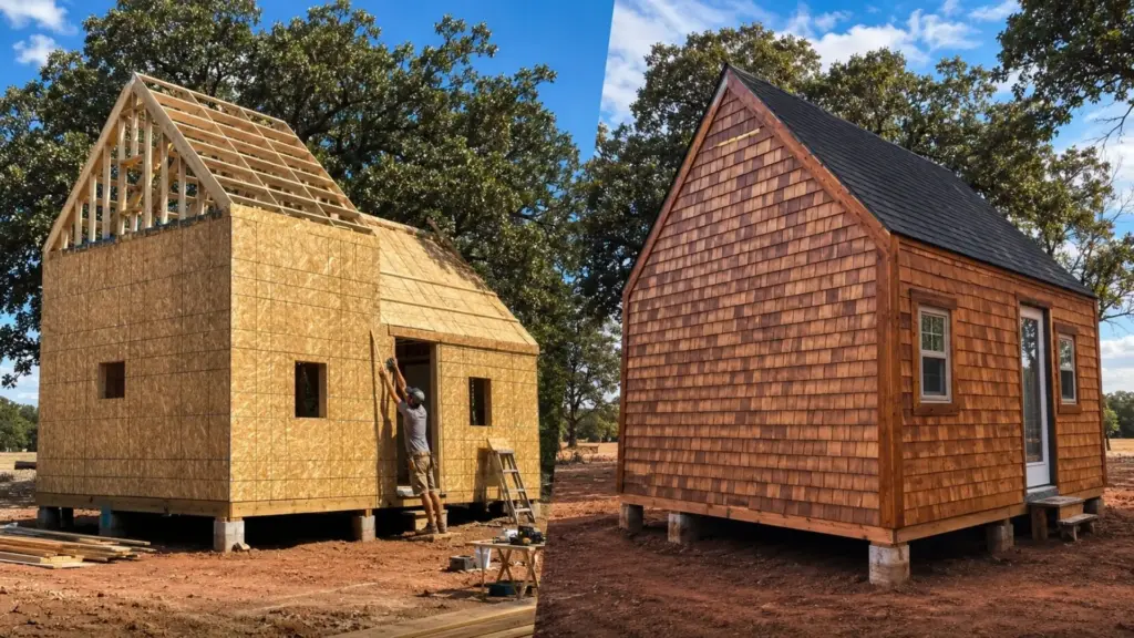 Aos 23 anos, um ex-fuzileiro naval que nunca tinha levantado uma parede pediu um pedaço do terreno do irmão em Oklahoma, começou a obra vendo tutorial no YouTube e ergueu em pouco mais de seis meses uma casa de quase 56 m² gastando US$ 20 mil