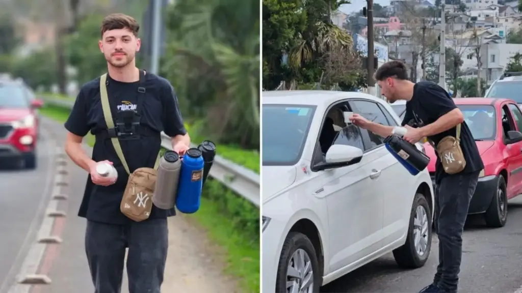 Aos 24 anos, jovem perde cerca de R$ 500 mil em apostas abandona os jogos, começa a vender café em semáforo de Lages, cria sistema com QR Code e vê perfil saltar de 300 para mais de 4 mil seguidores após vídeo ultrapassar 500 mil visualizações