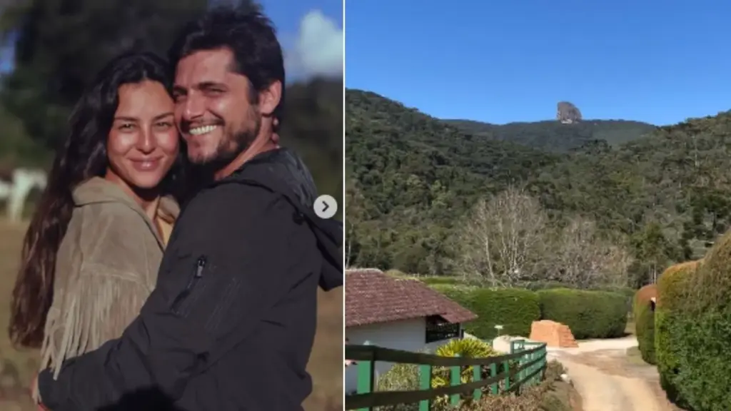 Aos 38 e 35 anos, Bruno Gissoni e Yanna Lavigne trocaram a vida urbana por um sítio em Minas Gerais, passaram a criar as duas filhas entre montanhas, fogão a lenha e Mata Atlântica e investiram em chalés de vidro de cerca de R$ 160 mil cada para receber hóspedes