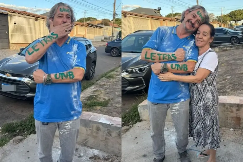 Aos 65 anos e trabalhando há 34 como carteiro, morador de Ceilândia escreve cinco redações por semana durante um mês e meio, passa na primeira tentativa para Letras na UnB e planeja conciliar o emprego com aulas noturnas no campus