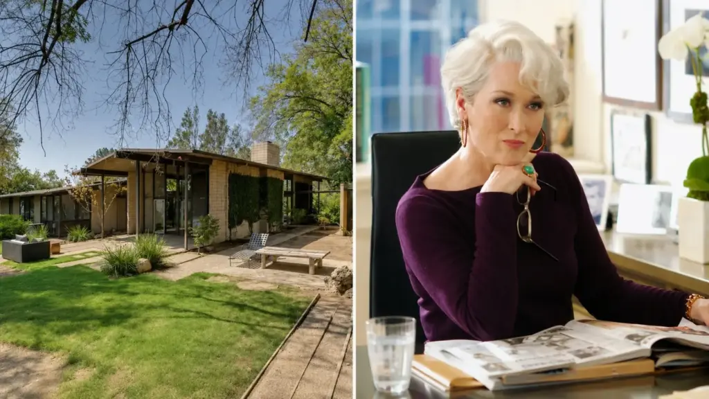 Aos 77 anos, Meryl Streep transforma casa de US$ 3,3 milhões em Pasadena em refúgio cercado por árvores, com 287 m² construídos, terreno de quase 2 hectares e piscina de pedras, enquanto sua fortuna estimada em US$ 100 milhões, cerca de R$ 520 milhões, sustenta outros imóveis nos EUA