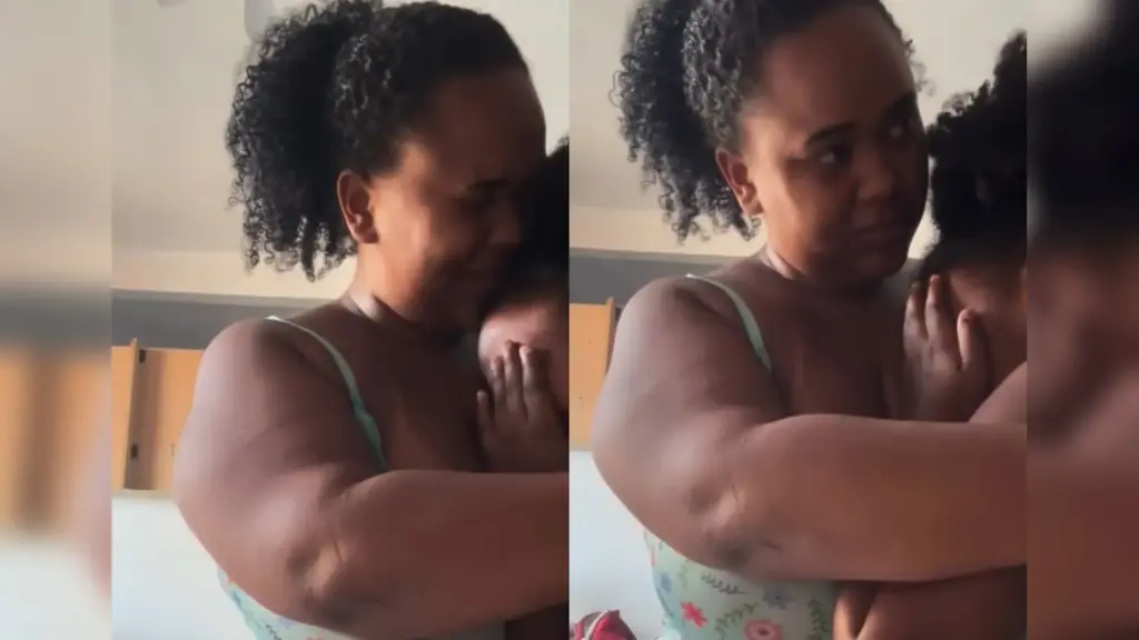 Aos 9 anos, Iris percebe mochila rasgada de colega em Salvador, volta para casa com um pedido inesperado, escolhe uma das bolsas e recebe abraço, beijo e áudio de agradecimento depois de entregar o presente na escola para a colega