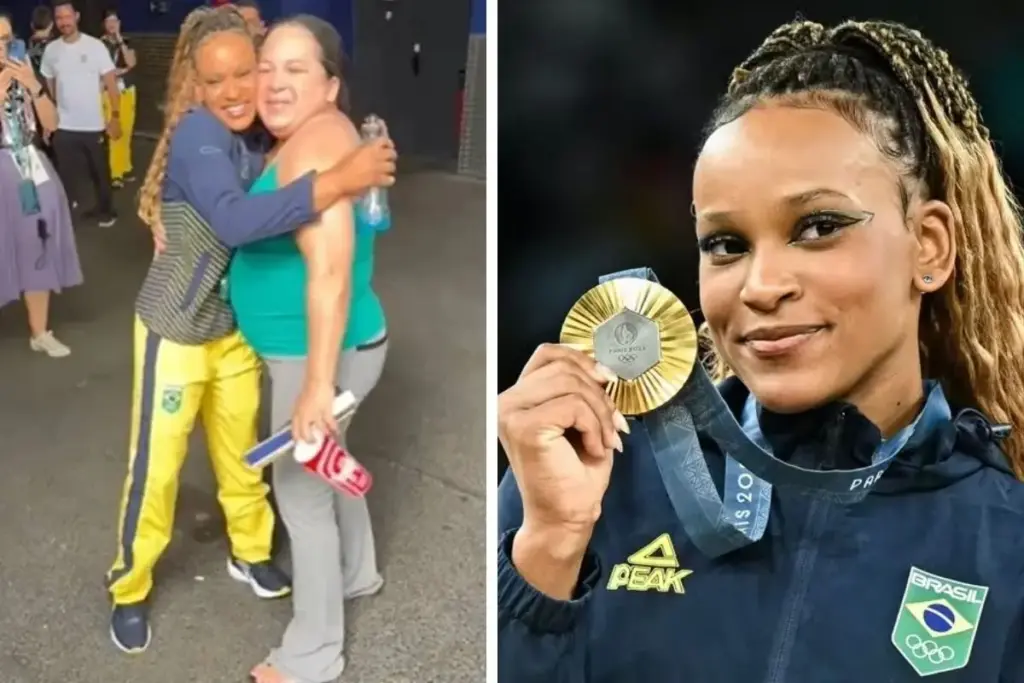 Atleta Rebeca Andrade usou as primeiras medalhas para dar uma vida mais confortável à mãe, empregada doméstica que criou oito filhos sozinha em Guarulhos Atleta Rebeca Andrade usou as primeiras medalhas para dar uma vida mais confortável à mãe, empregada doméstica que criou oito filhos sozinha em Guarulhos
