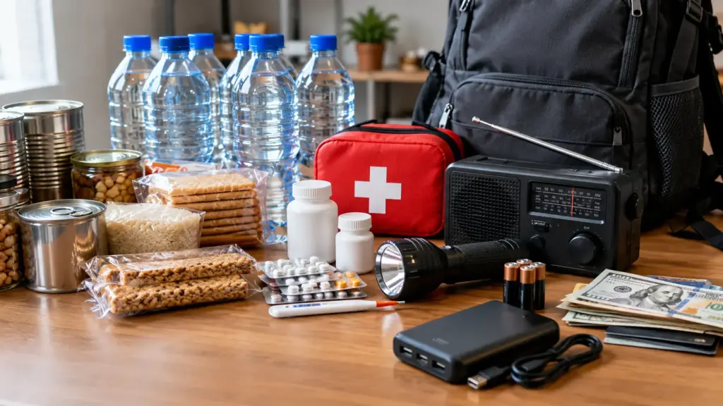 Autoridades orientam famílias a manter comida, água, medicamentos, dinheiro vivo, rádio, lanterna e bateria externa suficientes para 72 horas caso apagões, acidentes ou ataques cibernéticos interrompam bancos, telecomunicações e serviços básicos