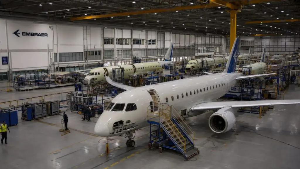 Bilhões do BNDES vão fazer aviões brasileiros cruzarem a fronteira, o banco aprovou entre R$ 3,3 bilhões e R$ 3,7 bilhões para a Embraer entregar até 19 jatos a uma companhia do Canadá até 2030, na primeira operação do tipo entre os dois países Bilhões do BNDES vão fazer aviões brasileiros cruzarem a fronteira, o banco aprovou entre R$ 3,3 bilhões e R$ 3,7 bilhões para a Embraer entregar até 19 jatos a uma companhia do Canadá até 2030, na primeira operação do tipo entre os dois países