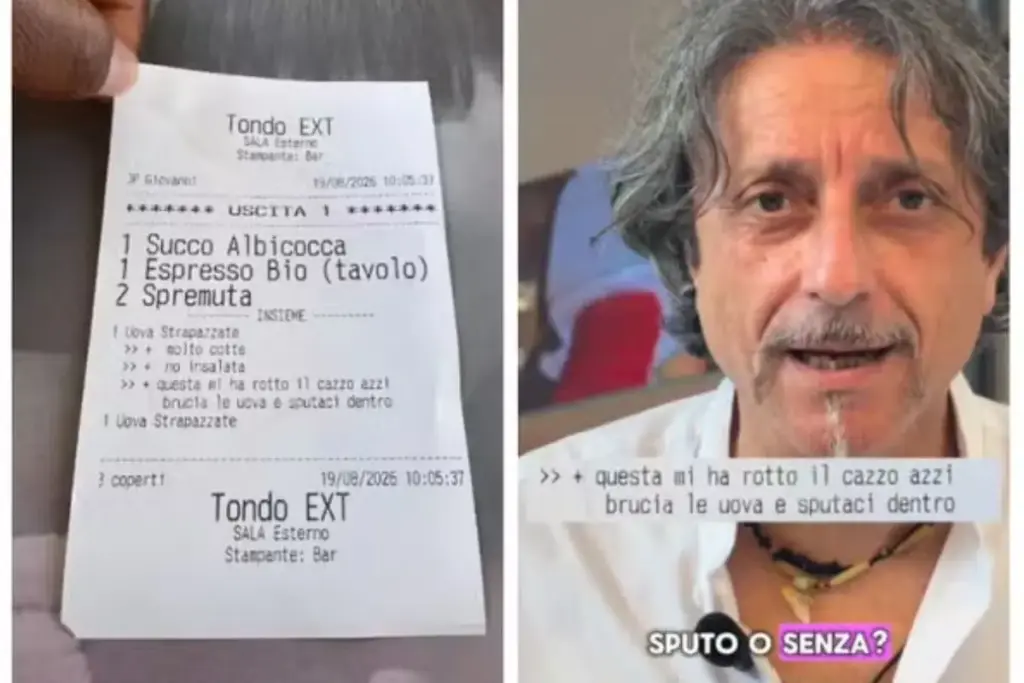 Brasileira de 20 anos pede ovos bem passados em restaurante na Itália e recebe comanda com ordem para “queimar os ovos e cuspir neles”, estabelecimento se desculpa após reclamação, mas depois publica vídeo debochando do caso que já soma 380 mil visualizações