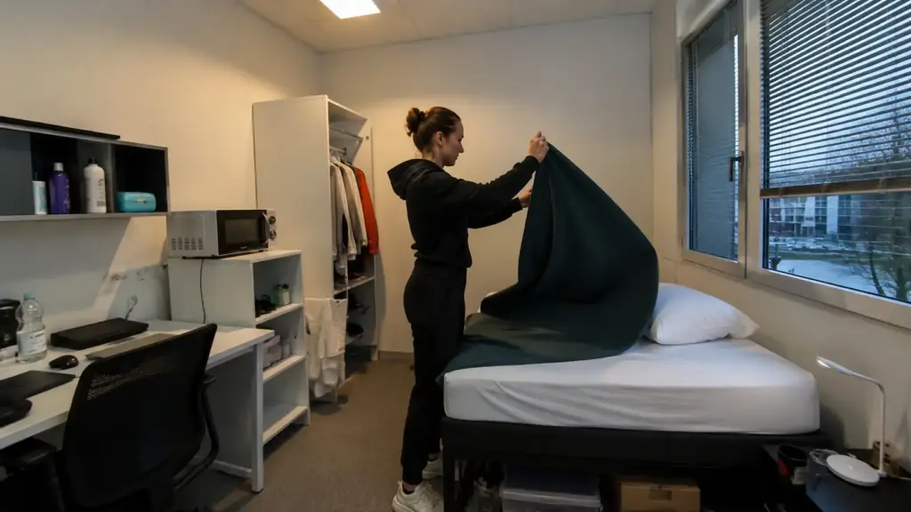Aos 21 anos e sem ter onde morar, jovem passa a dormir dentro de escritório da AXA na França após empresa transformar espaço vazio em alojamento com cama, refeições e acompanhamento social