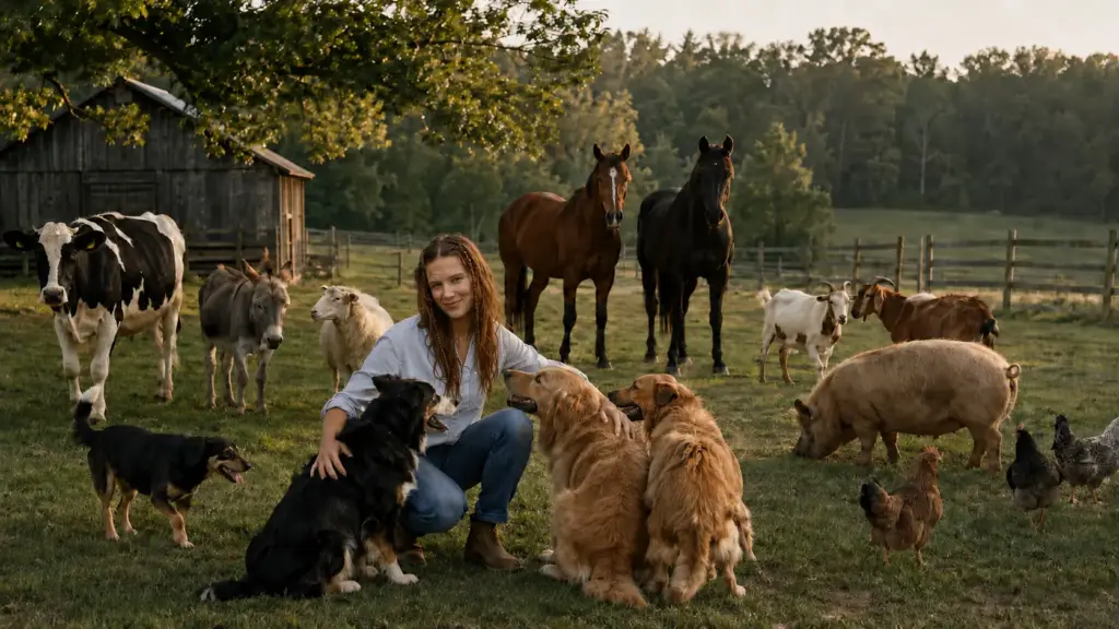 Aos 21 anos, Millie Bobby Brown trocou parte da rotina de Hollywood por uma fazenda na Geórgia, reuniu 62 animais entre cães, gatos, cavalos, vacas, porcos, cabras e burros e transformou a própria residência em base de resgate