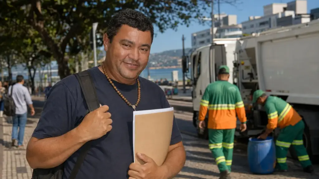 Aos 49 anos e vivendo nas ruas de Florianópolis após enfrentar problemas de saúde, homem participa de dois aulões gratuitos, recebe isenção, transporte e alimentação, passa em processo seletivo da Comcap e começa o ano trabalhando como auxiliar operacional da limpeza pública