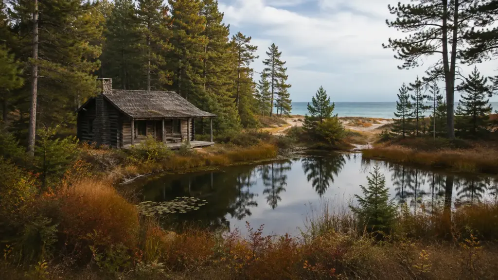 Família compra cabana abandonada em 1945, amplia terreno para 365 acres para impedir construções e acaba ajudando a preservar florestas, dunas, áreas úmidas e praias no lago Michigan