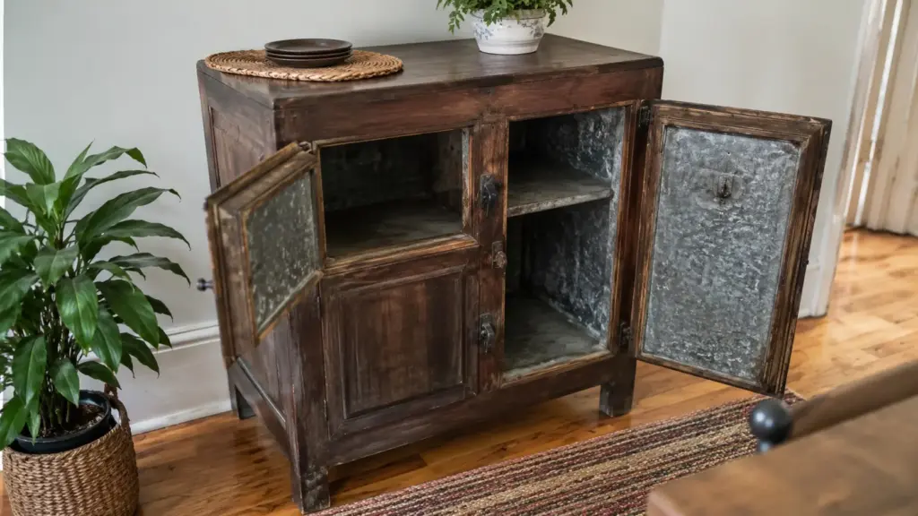 Antes da geladeira elétrica, brasileiros dependiam de blocos de gelo entregues em casa: antigo móvel de madeira que marcou cozinhas nas décadas de 1930 e 1940 reaparece no design moderno e chama atenção por funcionar sem consumo direto de energia