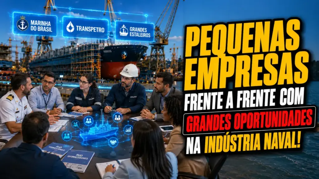Pequenas empresas frente a frente com Marinha, Transpetro e grandes estaleiros — A Navalshore 2026 conecta fornecedores a compradores e abre novas oportunidades na indústria naval