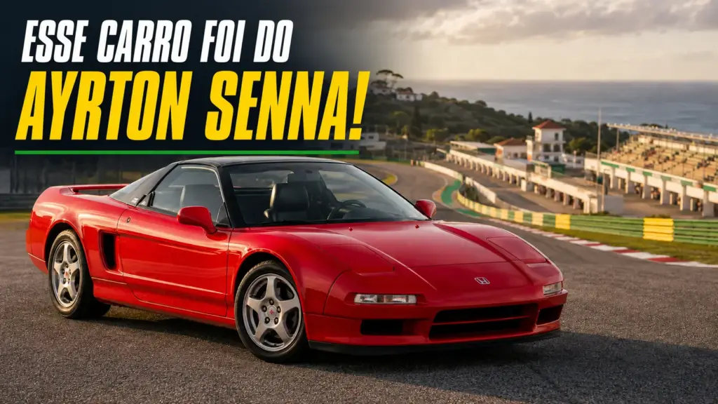 Ayrton Senna ajudou a Honda a aperfeiçoar este NSX, dirigiu o carro pelas ruas da Europa e agora ele pode valer quase R$ 6 milhões