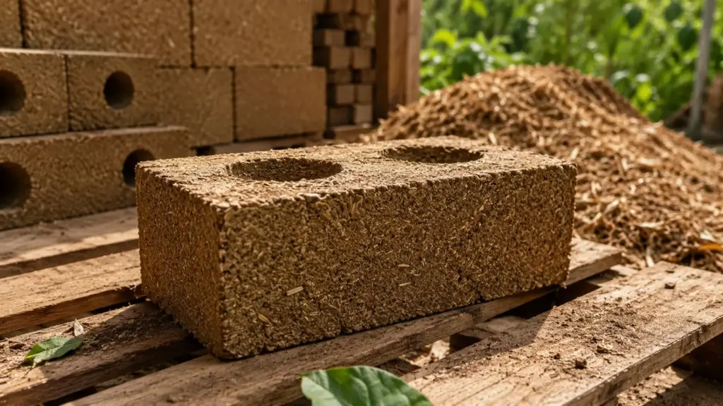 Pedreiro aposentado teria criado máquina que transforma folhas e galhos em tijolos ecológicos para construir casas, mas decomposição da matéria orgânica pode limitar a invenção